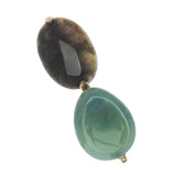 MOSS AGATE RESIN BEADS EARRING