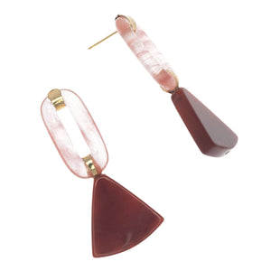 STRAWBERRY QUARTZ CARNELIAN EARRINGS