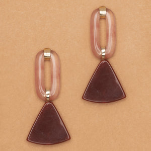 STRAWBERRY QUARTZ CARNELIAN EARRINGS