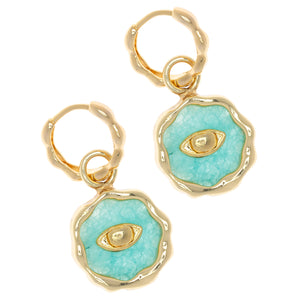 AMAZONITE LUNE EARRINGS