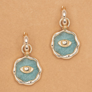 AMAZONITE LUNE EARRINGS
