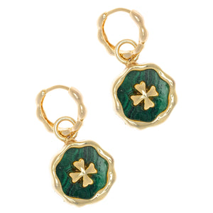 MALACHITE LUNE EARRINGS