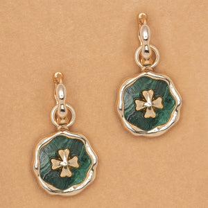 MALACHITE LUNE EARRINGS