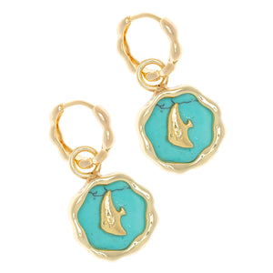 TURQUOISE LUNE EARRINGS