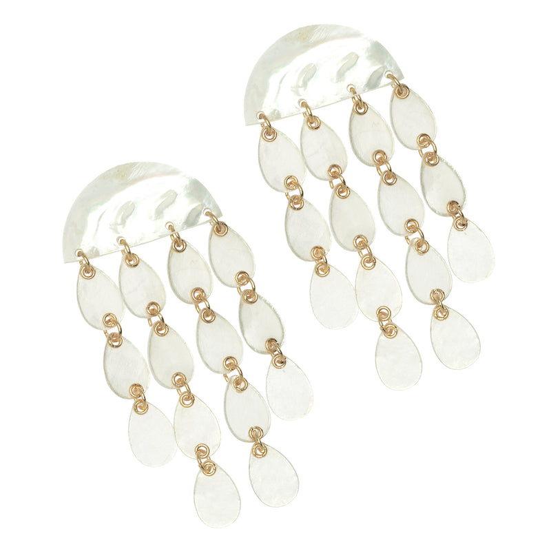 CAPIZ SHELL EARRINGS (PRE-ORDER TAKES 15 DAYS)