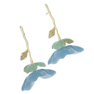 BLUE BLOOM EARRINGS (PRE-ORDER TAKES 15 DAYS)