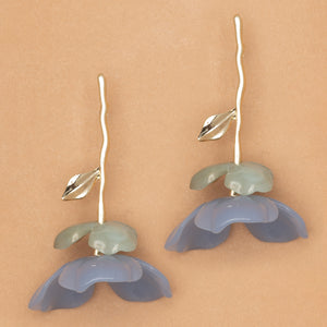 BLUE BLOOM EARRINGS (PRE-ORDER TAKES 15 DAYS)