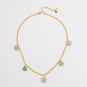 AMAZONITE STONE SHORT NECKLACE