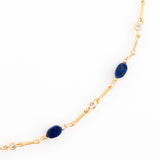 LAPIS LAZULI GOLD DAINTY NECKLACE [FW24-D]