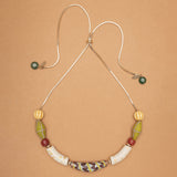 INDONESIAN BEADS GREEN AGATE NECKLACE