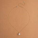 WHITE PEARL BEAD GOLD CHAIN NECKLACE