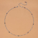 GREY PEARL RHODIUM NECKLACE