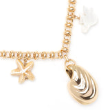 SANDY SHELL CHARM NECKLACE