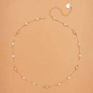 WHITE PEARL MIX NECKLACE