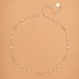 WHITE PEARL MIX NECKLACE