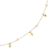 WHITE PEARL CHARM NECKLACE