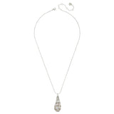 SILVER SHELL FISHNET NECKLACE