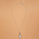 SILVER SHELL FISHNET NECKLACE
