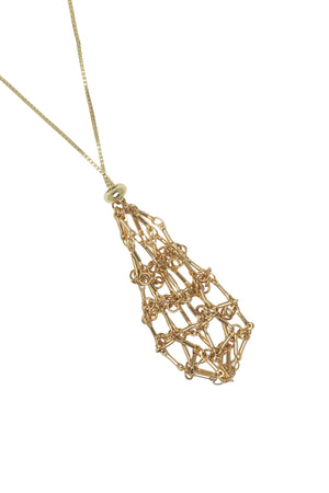 GOLD DREAM CATCHER NECKLACE