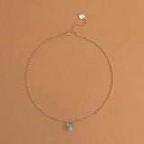 AQUAMARINE BIRTHSTONE PENDANT NECKLACE