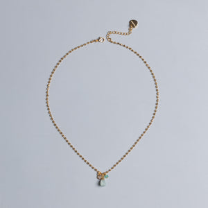 AQUAMARINE BIRTHSTONE PENDANT NECKLACE