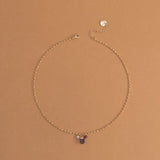 GARNET BIRTHSTONE PENDANT NECKLACE