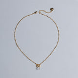 CLEAR QUARTZ BIRTHSTONE PENDANT NECKLACE