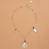 CONUS CHARM GOLD LINK NECKLACE