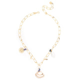 CONUS CHARM GOLD LINK NECKLACE
