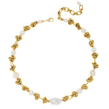 TWISTED GOLD PEARL NECKLACE