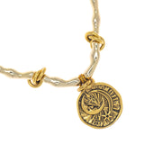 GOLD COIN AMULET NECKLACE