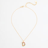 LUCKY STONE ALPHABET NECKLACES D