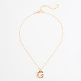 LUCKY STONE ALPHABET NECKLACES G