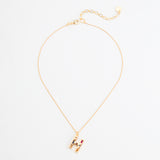 LUCKY STONE ALPHABET NECKLACES H