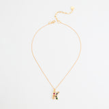 LUCKY STONE ALPHABET NECKLACES K