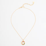 LUCKY STONE ALPHABET NECKLACES O