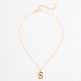 LUCKY STONE ALPHABET NECKLACES S