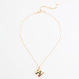 LUCKY STONE ALPHABET NECKLACES W