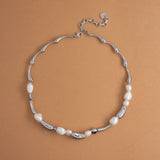 PEACH PEARL PROMISE NECKLACE