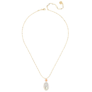 FREEFORM WHITE PEARL PENDANT NECKLACE – Nakamol