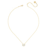 FACETED WHITE PEARL GOLD CHAIN NECKLACE