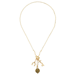 GOLD LUCKY CHARM NECKLACE