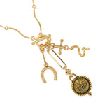 GOLD LUCKY CHARM NECKLACE