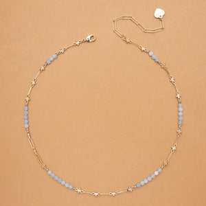 MOMMYS & ME AQURMARINE STONE  NECKLACE