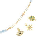 MOMMYS & ME AQURMARINE STONE  NECKLACE