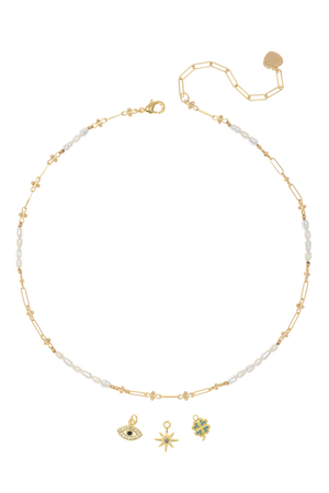 MOMMYS & ME PEARL STONE  NECKLACE