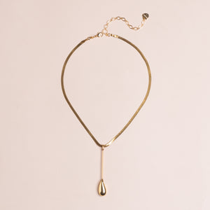 SINGLE WATERDROP PENDENT NECKLACE