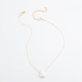 WHITE PEARL DELICATE CHAIN NECKLACE