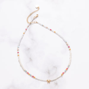 Mommy Summer Mix Pearl "สร้อยคอ" (เลือกอักษร Initial ได้)