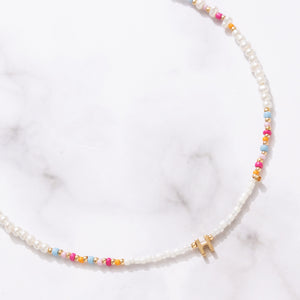Mommy Summer Mix Pearl "สร้อยคอ" (เลือกอักษร Initial ได้)